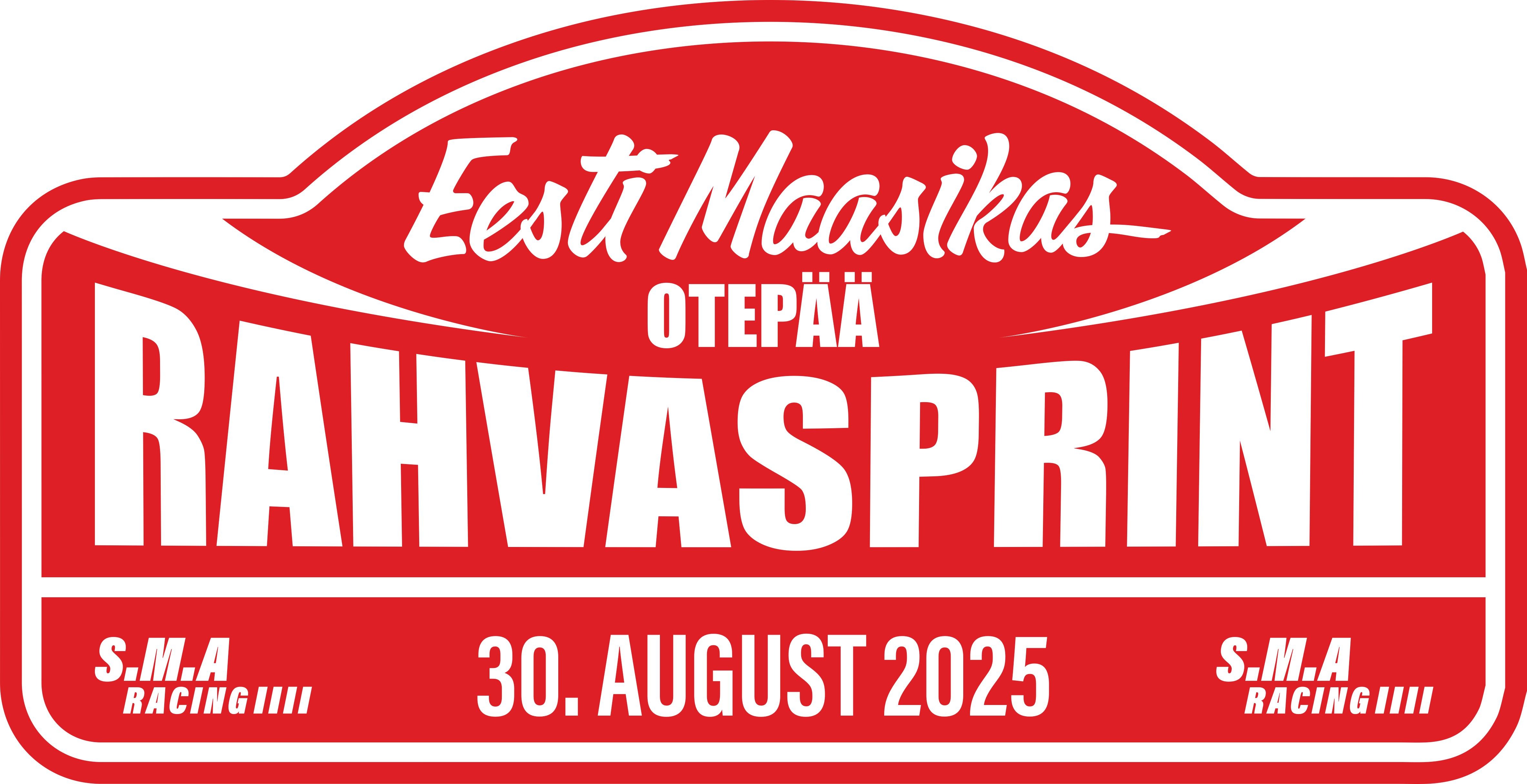 EESTI MAASIKAS Tehvandi rahvasprint 2025 - Dokumentide kontrolli aeg logo