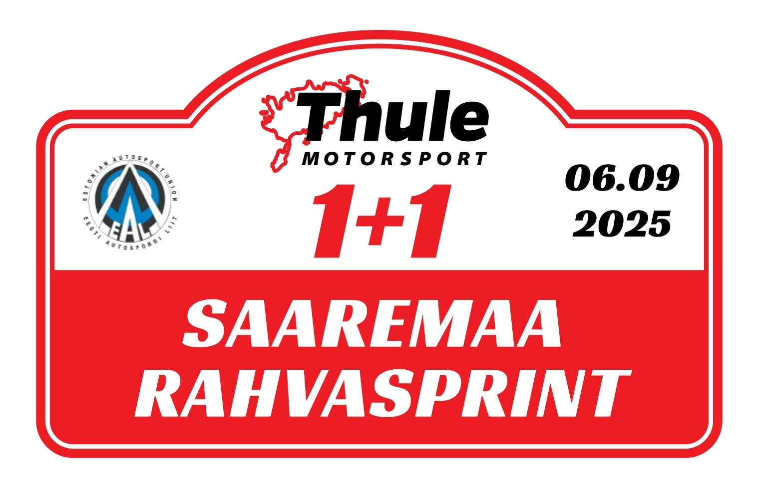 Thule Motorsport Saaremaa 1+1 rahvasprint 2025 - Dokumentide kontrolli aeg logo