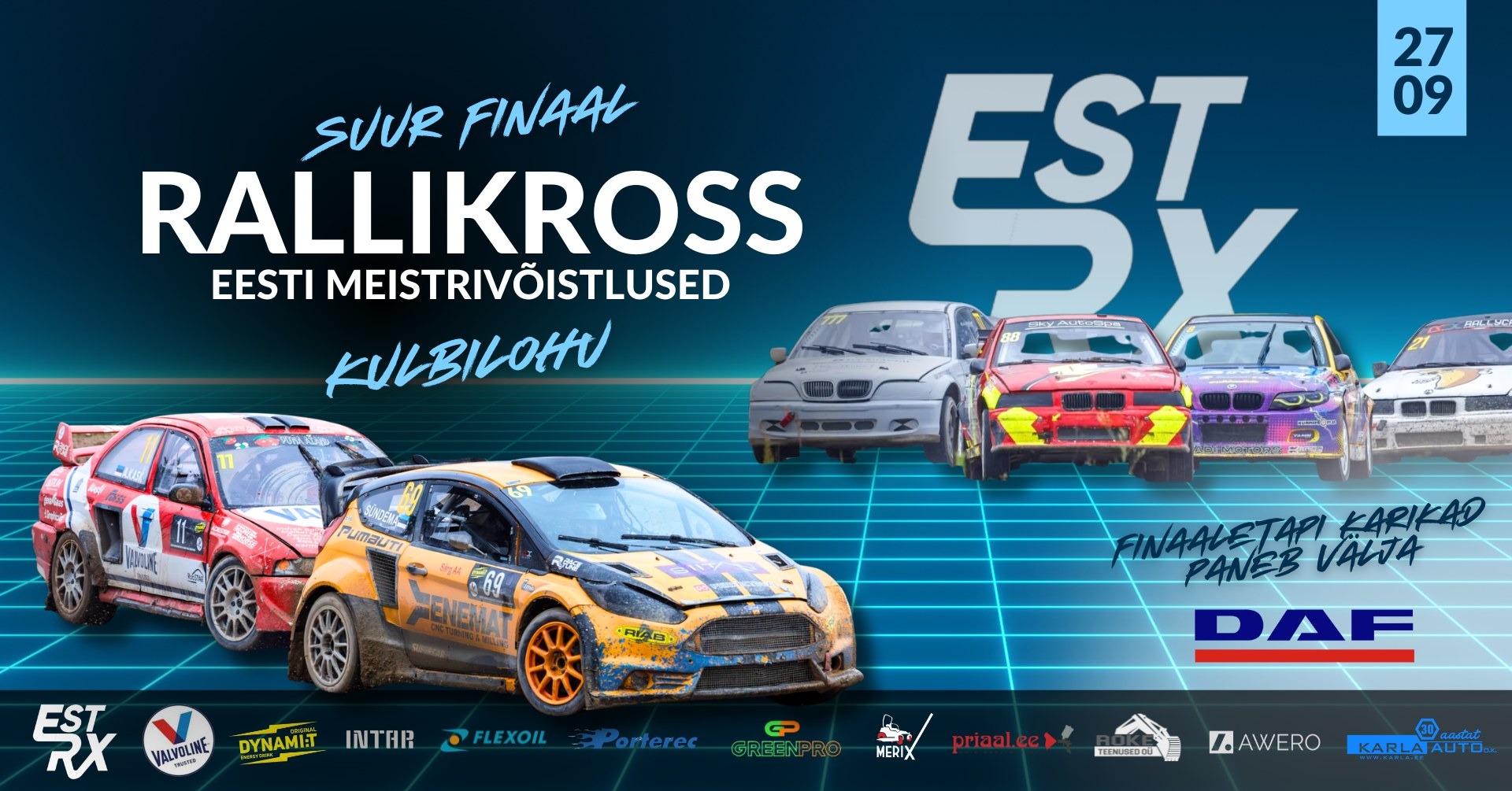 Eesti meistrivõistlused rallikrossis 2025  6. etapp Kulbilohu - Tehnilise kontrolli aeg